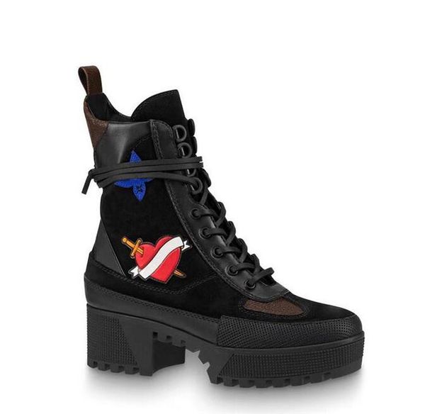 women designer boots martin desert boot flamingos love arrow leather medal coarse non-slip winter casual shoes size us5-11, Black
women designer boots martin desert boot flamingos love arrow leather medal coarse non-slip winter casual shoes size us5-11, Black