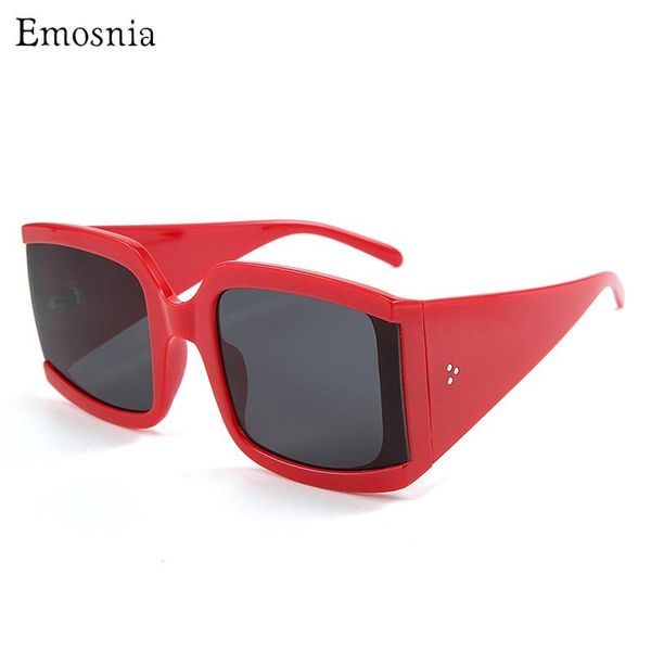 sunglasses red oversized square women fashion brand designer big frame vintage female ladies eyewear feminino men, White;black
sunglasses red oversized square women fashion brand designer big frame vintage female ladies eyewear feminino men, White;black