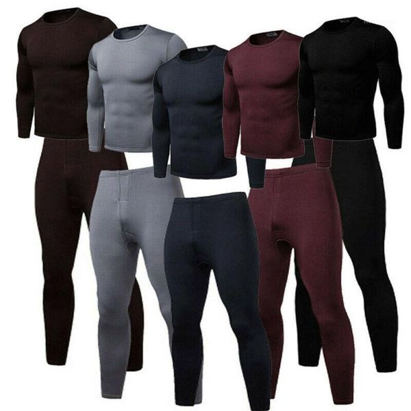 men's sleepwear 2021 2pcs men winter warm pajama sets ultra-soft fleece lined thermal & bottom underwear set1, Black;brown
men's sleepwear 2021 2pcs men winter warm pajama sets ultra-soft fleece lined thermal & bottom underwear set1, Black;brown