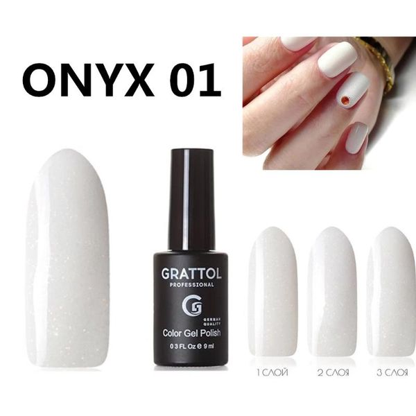 nail gel grattol professional onyx 01 white glitter polish sequins uv varnish soak off long lasting art, Red;pink
nail gel grattol professional onyx 01 white glitter polish sequins uv varnish soak off long lasting art, Red;pink