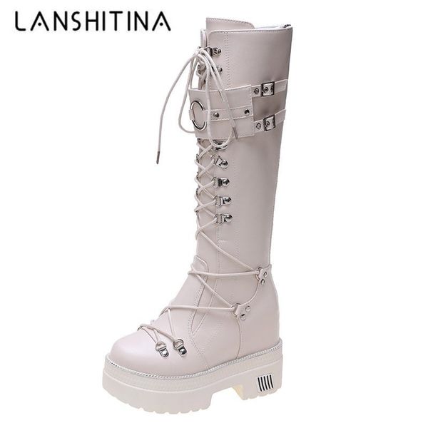 2020 chunky platform leather knee high boots women retro punk height increasing long boots woman lace up booties winter mujer lj201130, Black
2020 chunky platform leather knee high boots women retro punk height increasing long boots woman lace up booties winter mujer lj201130, Black