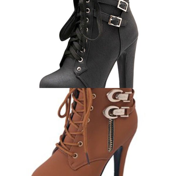 mcckle plus size ankle boots women platform high heels female lace up women's shoes buckle woman short boot ladies footwear c0129, Black
mcckle plus size ankle boots women platform high heels female lace up women's shoes buckle woman short boot ladies footwear c0129, Black