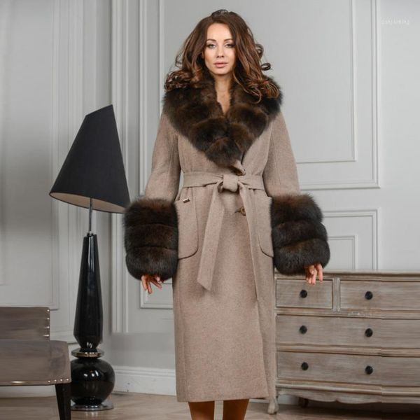 ur 2019 fashion kihaki coat long nizi coat with belt real fur women natural bule full sleeves with fur lapel collar1, Black
ur 2019 fashion kihaki coat long nizi coat with belt real fur women natural bule full sleeves with fur lapel collar1, Black