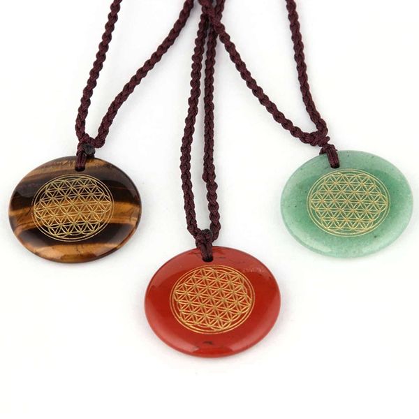 натуральный кристаллический каменный диск формы мода капля ожерелье гравирует цветок жизни творческие украшения мужские и женские очаровател, Silver 
натуральный кристаллический каменный диск формы мода капля ожерелье гравирует цветок жизни творческие украшения мужские и женские очаровател, Silver