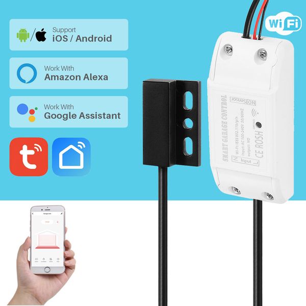 wifi smart garage door opener switch controller smart life tuya app control works with alexa google home
wifi smart garage door opener switch controller smart life tuya app control works with alexa google home