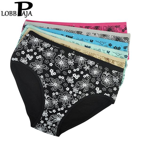 women's panties lobbpaja lot 6 pcs plus size women underwear cotton high waist floral ladies bikini briefs for xxl 3xl 4xl, Black;pink
women's panties lobbpaja lot 6 pcs plus size women underwear cotton high waist floral ladies bikini briefs for xxl 3xl 4xl, Black;pink
