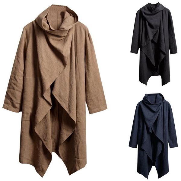 men's trench coats khaki male classic autumn winter long coat men casual loose jacket overcoat streetwear, Tan;black
men's trench coats khaki male classic autumn winter long coat men casual loose jacket overcoat streetwear, Tan;black
