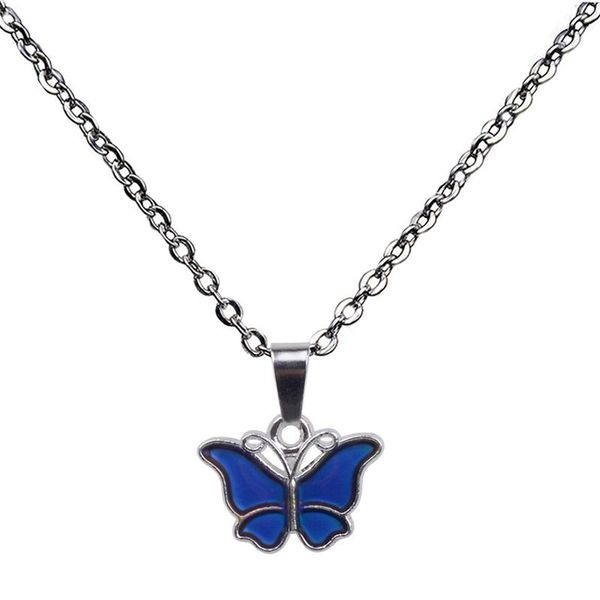 pendant necklaces butterfly necklace temperature control color change stainless steel chain jewellery lxh, Silver
pendant necklaces butterfly necklace temperature control color change stainless steel chain jewellery lxh, Silver