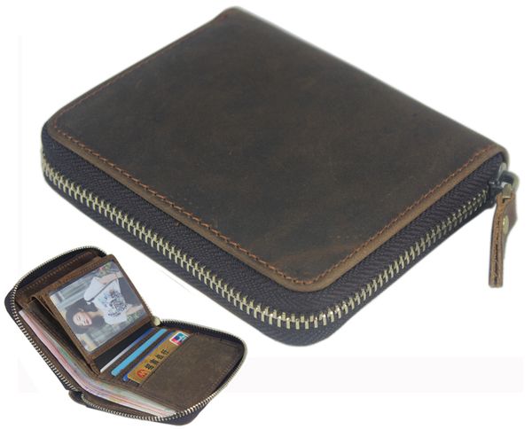 mad horse from the men's genuine leather wallet male purse currency bag multifunctional brown zipper, Red;black
mad horse from the men's genuine leather wallet male purse currency bag multifunctional brown zipper, Red;black