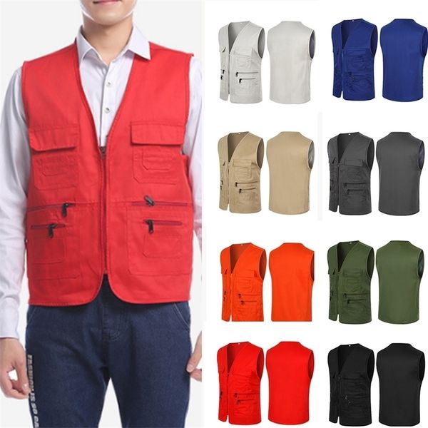 brand mens vests multi pockets travelers fishing pgraphy sleeveless coat male worker outwear tank jackets lj201217, Black;white
brand mens vests multi pockets travelers fishing pgraphy sleeveless coat male worker outwear tank jackets lj201217, Black;white
