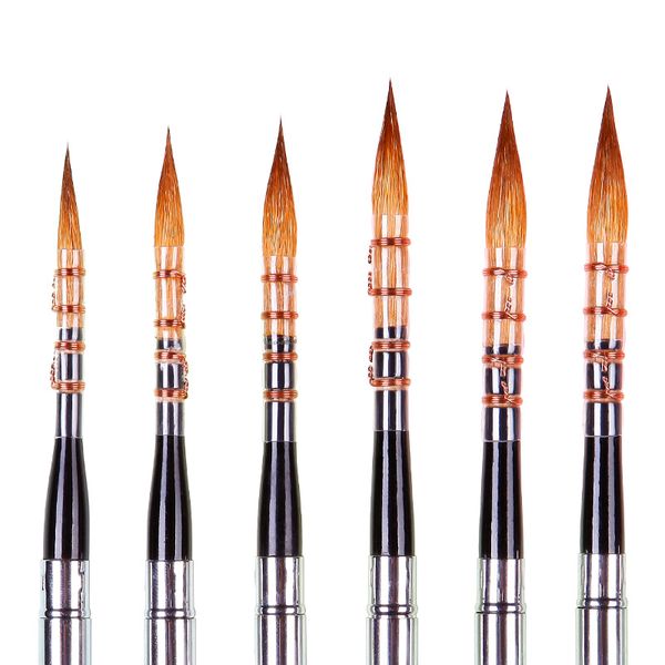 6PCS Professional Wool Hair Stainless Cap Wooden Handle Artistic Watercolor Paint Brush for Watercolor Supplies
6PCS Professional Wool Hair Stainless Cap Wooden Handle Artistic Watercolor Paint Brush for Watercolor Supplies