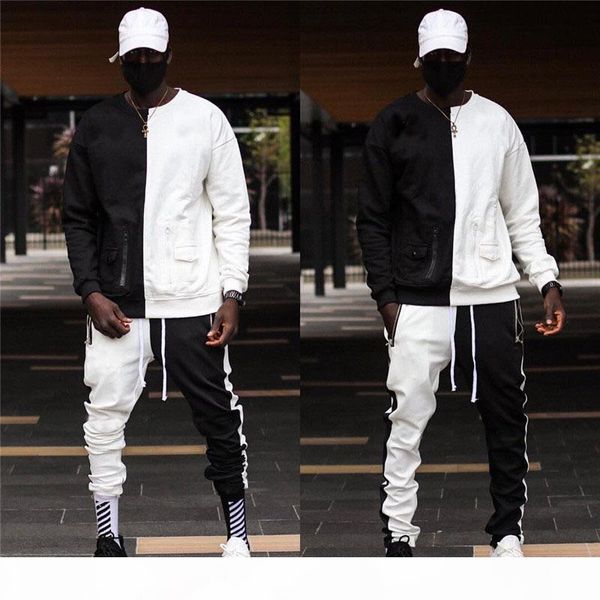 spring autumn mens designer tracksuits fashion hip hop contrast color two piece pants mens street style survetement pour homme, Gray
spring autumn mens designer tracksuits fashion hip hop contrast color two piece pants mens street style survetement pour homme, Gray