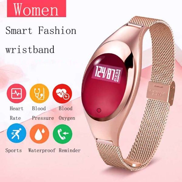 women's sports smart watch, heart rate, blood prsure sleep control wristband, fashionable metal dign and data storage
women's sports smart watch, heart rate, blood prsure sleep control wristband, fashionable metal dign and data storage