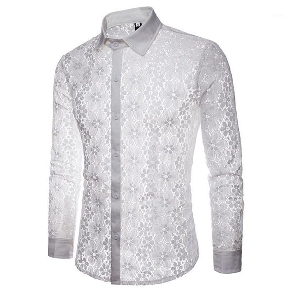 transparent men lace shirt short sleeve see through lace shirt burn out mesh party prom marriage event clothes, White;black
transparent men lace shirt short sleeve see through lace shirt burn out mesh party prom marriage event clothes, White;black