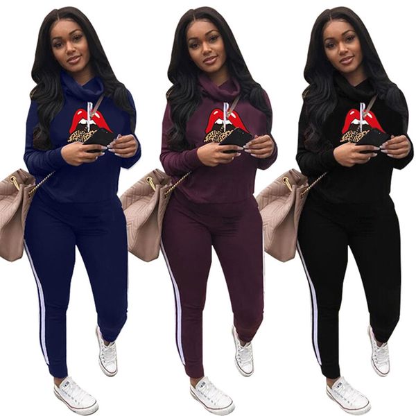 women lips tracksuit heaps collar hoodies legging pants outfit autumn winter sweater trousers suit two pieces clothing sets f111801, White
women lips tracksuit heaps collar hoodies legging pants outfit autumn winter sweater trousers suit two pieces clothing sets f111801, White