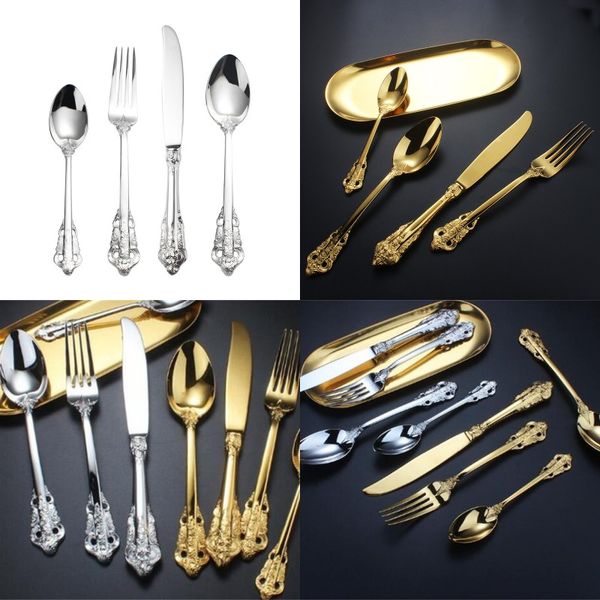 stainless steel tableware set restoring ancient palace series knife fork spoon sets l western style food steak tablewares 37 8dm2 l1
stainless steel tableware set restoring ancient palace series knife fork spoon sets l western style food steak tablewares 37 8dm2 l1