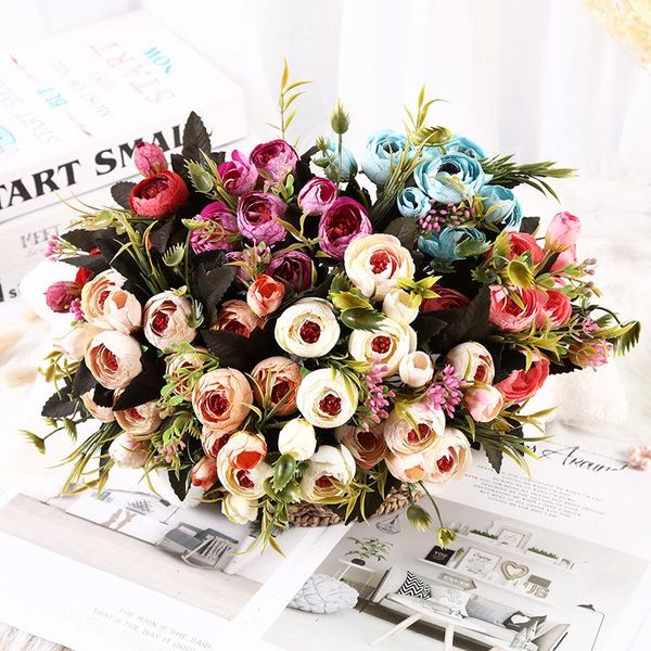 european vintage artificial silk rose flowers small bud bouquet wedding home fake flower diy party christmas decoration
european vintage artificial silk rose flowers small bud bouquet wedding home fake flower diy party christmas decoration