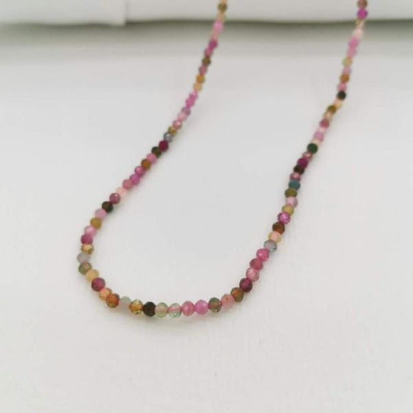 chains tourmaline necklace dainty faceted natural gemstones 14k gold filled rainbow multi colors 2.5mm for women jewelry, Silver
chains tourmaline necklace dainty faceted natural gemstones 14k gold filled rainbow multi colors 2.5mm for women jewelry, Silver