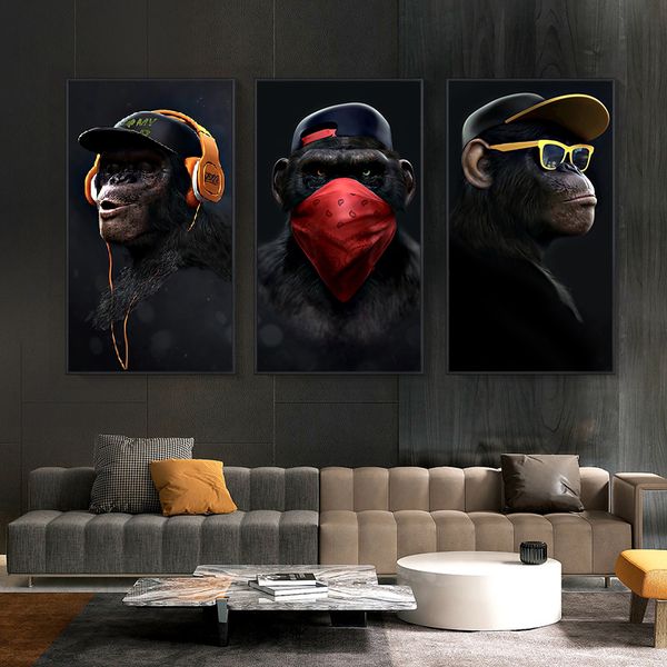 animal painting funny headphone gorilla oil paintings wall art posters and print canvas prints for living room decoration q1218
animal painting funny headphone gorilla oil paintings wall art posters and print canvas prints for living room decoration q1218