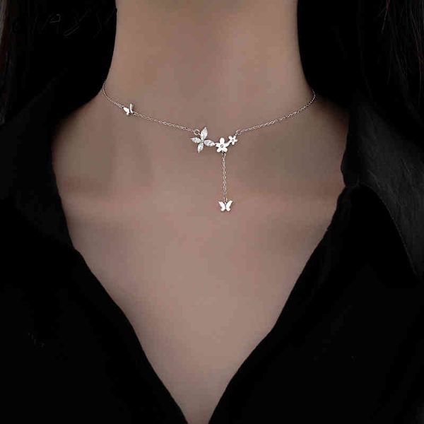 ciaxy 925 sterling silver aaa zircon flower necklaces for women elegant butterfly tassel pendant clavicle chain fashion jewelry
ciaxy 925 sterling silver aaa zircon flower necklaces for women elegant butterfly tassel pendant clavicle chain fashion jewelry