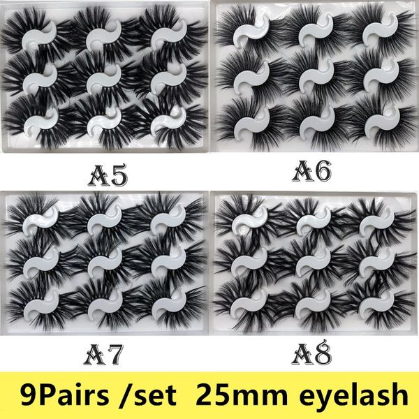 9pairs /set 25mm thick false eyelashes cross lashes curling messy soft makeup tools natural long eyelash extension ship
9pairs /set 25mm thick false eyelashes cross lashes curling messy soft makeup tools natural long eyelash extension ship