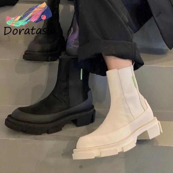 boots doratasia slip-on dress ankle shoes med heels women arrival designer autumn platform, Black
boots doratasia slip-on dress ankle shoes med heels women arrival designer autumn platform, Black