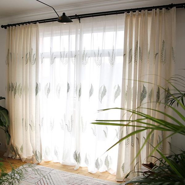 curtain & drapes embroidered green leaves curtains for living room bedroom tulle windows kitchen american style fabric children 
curtain & drapes embroidered green leaves curtains for living room bedroom tulle windows kitchen american style fabric children