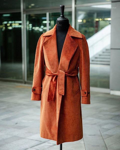 2021 winter corduroy men's long coat long sleeve belt v-neck fashion home casual business style overcoat1, Black
2021 winter corduroy men's long coat long sleeve belt v-neck fashion home casual business style overcoat1, Black