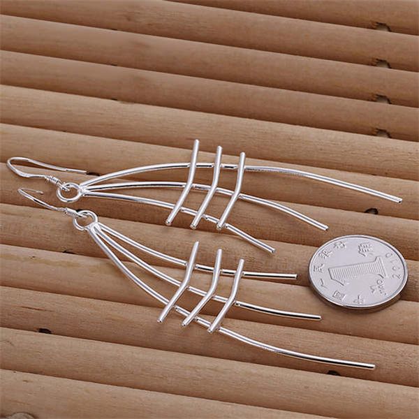 women's scallop sterling silver plated earrings size 8cm*2.2cm dmse177,gift 925 silver plate earring jewelry charm, Golden
women's scallop sterling silver plated earrings size 8cm*2.2cm dmse177,gift 925 silver plate earring jewelry charm, Golden