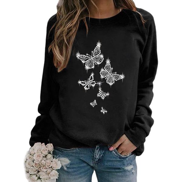 butterfly rhinestone t-shirts fashion women casual o-neck long sleeve tee shirt a manche longue hiver femme elegant tshirt, White
butterfly rhinestone t-shirts fashion women casual o-neck long sleeve tee shirt a manche longue hiver femme elegant tshirt, White