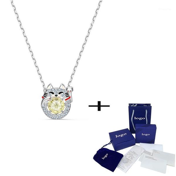 fashionable new cute classic lucky cat pendant ms. crystal necklace send girlfriend exquisite new year jewelry christmas gift1, Silver
fashionable new cute classic lucky cat pendant ms. crystal necklace send girlfriend exquisite new year jewelry christmas gift1, Silver