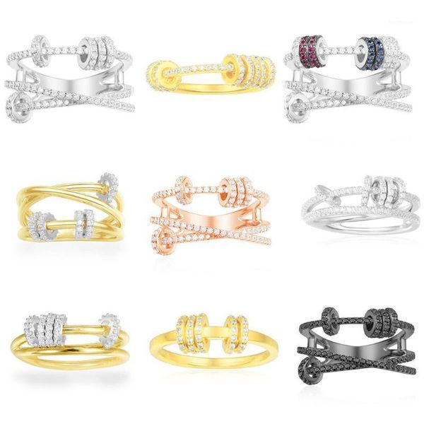 2020 fashion new zirconia metal double ring ring with sliding luxury fashion iconic jewelry ladies trend accessory1, Golden;silver
2020 fashion new zirconia metal double ring ring with sliding luxury fashion iconic jewelry ladies trend accessory1, Golden;silver