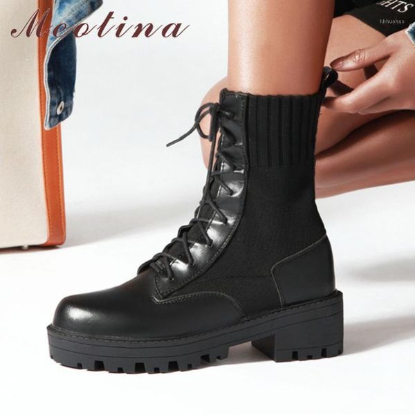 boots meotina winter ankle women lace up thick high heel short knitting round toe shoes ladies autumn big size 34-431, Black
boots meotina winter ankle women lace up thick high heel short knitting round toe shoes ladies autumn big size 34-431, Black