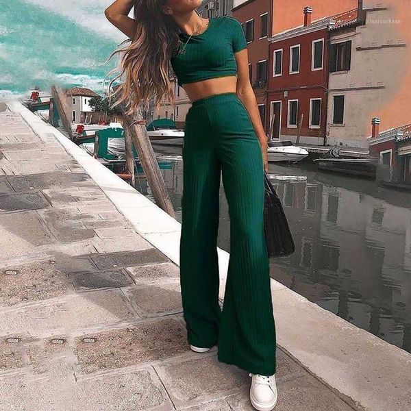 new women fashion two piece set leisure o-neck solid colors sportswear casual short sleeve crop long wide leg pants suit#g31, Gray
new women fashion two piece set leisure o-neck solid colors sportswear casual short sleeve crop long wide leg pants suit#g31, Gray