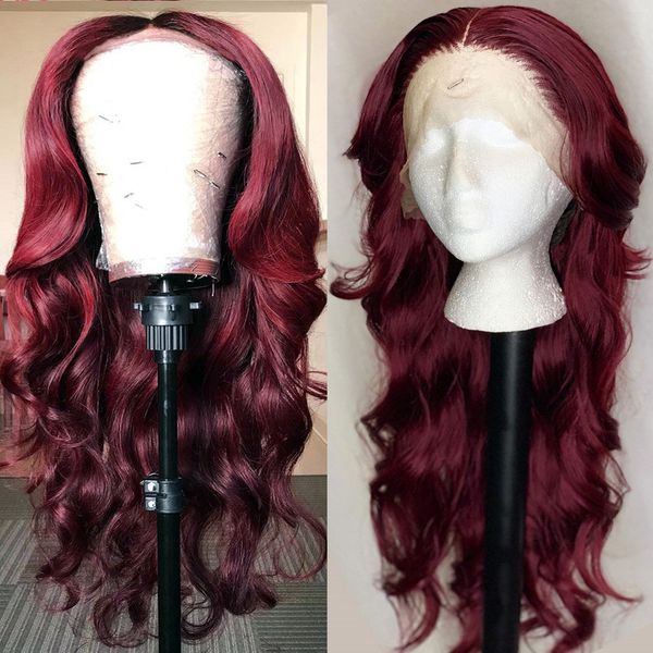 lace front synthetic hair wigs middle part 99j red color 24inch long soft burgundy natural wave lace wig for black women, Black;brown
lace front synthetic hair wigs middle part 99j red color 24inch long soft burgundy natural wave lace wig for black women, Black;brown