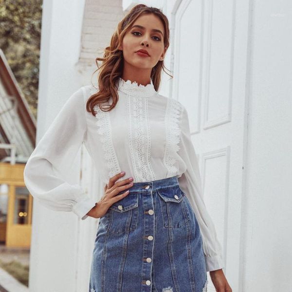 women's blouses & shirts osllenlla long sleeve lace embroidery blouse women stand collar chiffon ladies work wear white shirt female c
women's blouses & shirts osllenlla long sleeve lace embroidery blouse women stand collar chiffon ladies work wear white shirt female c