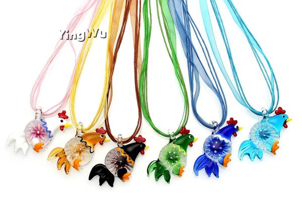 pendant necklaces yingwu animal rooster chicken murano lampwork glass charms jewelry necklace gift 1 piece, Silver
pendant necklaces yingwu animal rooster chicken murano lampwork glass charms jewelry necklace gift 1 piece, Silver