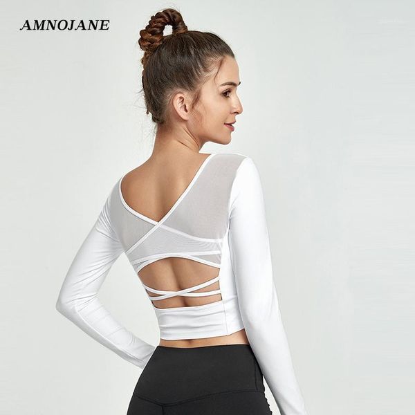 yoga outfits back mesh long sleeve sports running gym seamless crop fitness t-shirt workout for women sport shirts1, White;red
yoga outfits back mesh long sleeve sports running gym seamless crop fitness t-shirt workout for women sport shirts1, White;red