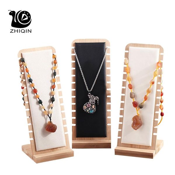zhiqin bamboo jewelry display collection necklace display stand bracelets pendant storage shelf holder showcase organizer, Pink;blue
zhiqin bamboo jewelry display collection necklace display stand bracelets pendant storage shelf holder showcase organizer, Pink;blue