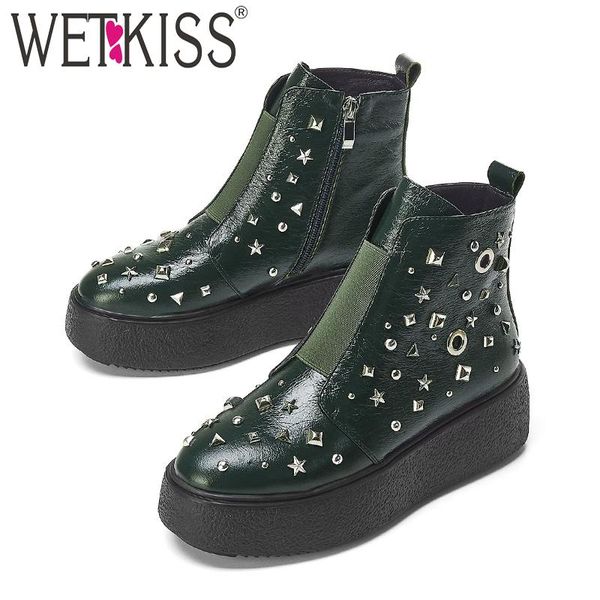wetkiss коровьи кожаные сапоги женские заклепки лодыжки плоские пинетки шипованные платформы туфли женские туфли с круглым носям женская зим, Black
wetkiss коровьи кожаные сапоги женские заклепки лодыжки плоские пинетки шипованные платформы туфли женские туфли с круглым носям женская зим, Black