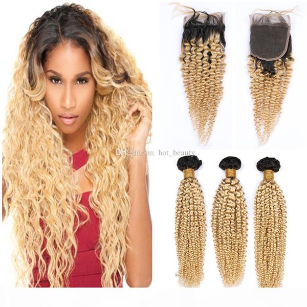 1b 613 blonde ombre hair with lace closure kinky curly hair weft peruvian virgin human hair dark root 3 bundles with lace closure, Black
1b 613 blonde ombre hair with lace closure kinky curly hair weft peruvian virgin human hair dark root 3 bundles with lace closure, Black