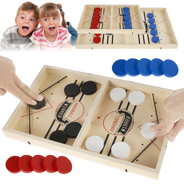 fast sling puck games table hockey game wooden air hockey board game family catapult chess parent-child interactive chess toy q1214
fast sling puck games table hockey game wooden air hockey board game family catapult chess parent-child interactive chess toy q1214