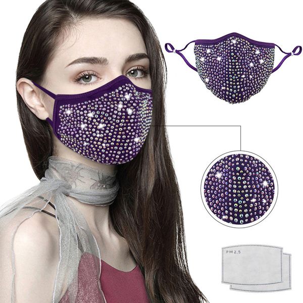 factory women fashion mask for with rhinestone designer masks bling crystals faceshield washable reusable face coverings
factory women fashion mask for with rhinestone designer masks bling crystals faceshield washable reusable face coverings