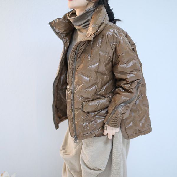 clearance--female korean version literary loose large size winter outerwear bright short fashion metal loose color down jacket 201028, Black
clearance--female korean version literary loose large size winter outerwear bright short fashion metal loose color down jacket 201028, Black