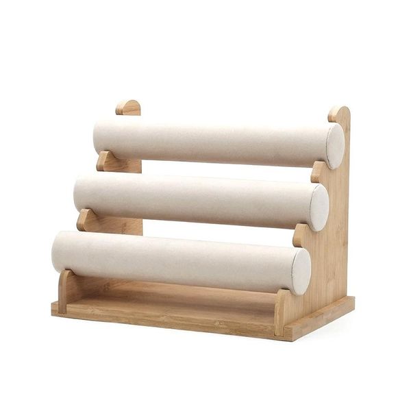 3 tier bamboo bracelet display velvet jewelry organizer holder stand bangles jewelry display holder storage rack white, Pink;blue
3 tier bamboo bracelet display velvet jewelry organizer holder stand bangles jewelry display holder storage rack white, Pink;blue