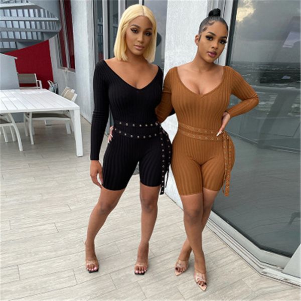 women strapless big v-neck rompers fashion trend belt thicken knitting skinny jumpsuits designer winter female new high waist slim rompers, Black;white
women strapless big v-neck rompers fashion trend belt thicken knitting skinny jumpsuits designer winter female new high waist slim rompers, Black;white