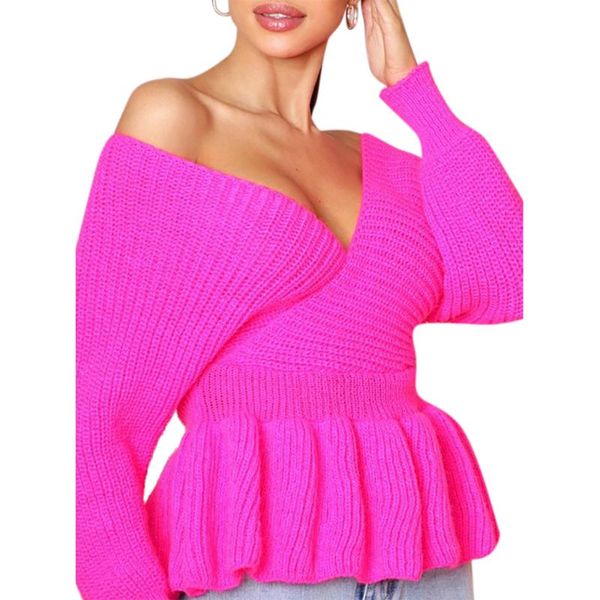 women's sweaters v neck sweater women ruffle knitwear female long sleeve pullovers autumn clothes slim, White;black
women's sweaters v neck sweater women ruffle knitwear female long sleeve pullovers autumn clothes slim, White;black