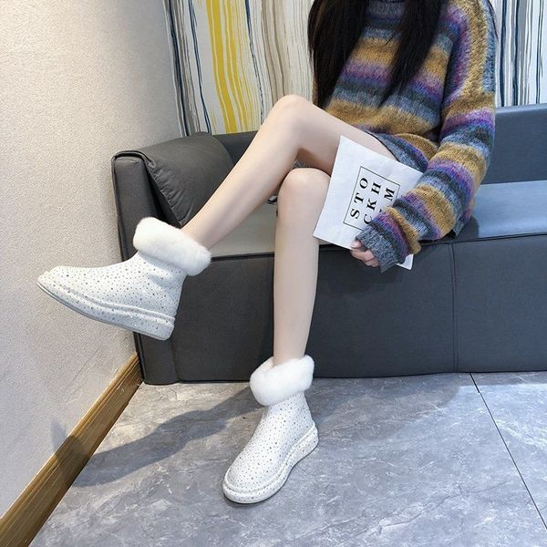 designer womens shoes small incense wind snow boots winter plus velvet thickened rhinestone student ins harajuku style non-slip, Black
designer womens shoes small incense wind snow boots winter plus velvet thickened rhinestone student ins harajuku style non-slip, Black