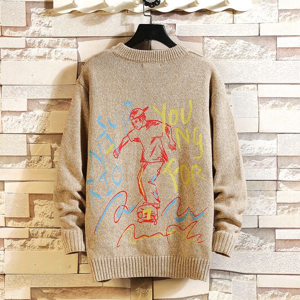 2020 new men's black gray sweaters long autumn winter sleeves knitted or crocheted sweater more oversize 5xl cnd8, White;black
2020 new men's black gray sweaters long autumn winter sleeves knitted or crocheted sweater more oversize 5xl cnd8, White;black