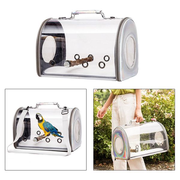 portable bird clear travel cage carrier breathable parrots transparent carrying case handbag zipper handbag with perch stand for small
portable bird clear travel cage carrier breathable parrots transparent carrying case handbag zipper handbag with perch stand for small